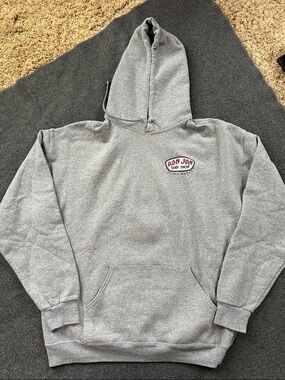 Ron Jon Gray Crewneck Hoodie with Small Chest Logo